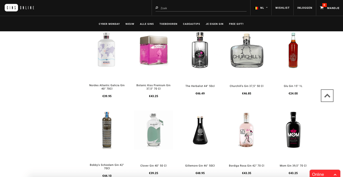screenshot Ginsonline NL 2