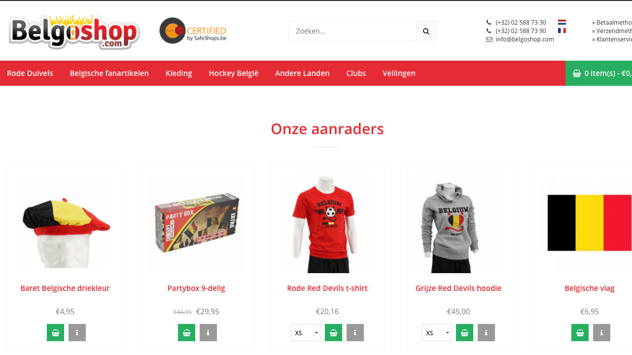 Belgoshop screenshot