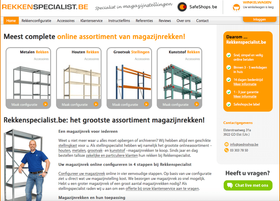 screenshot rekkenspecialist.be NL 1