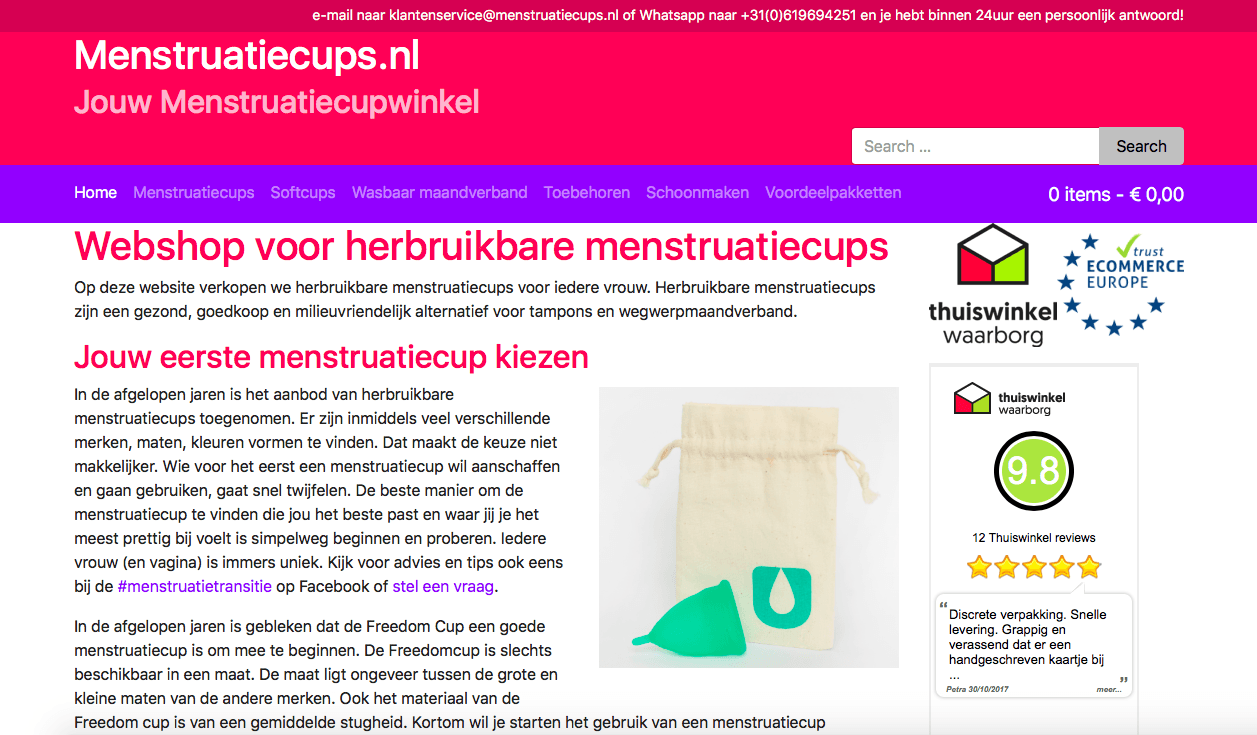 screenshot menstruatiecups.nl 1 NL
